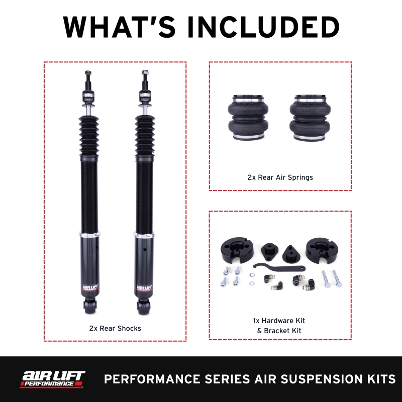 Honda Accord Coilover Suspension Kit - Rear - Air Lift - Air Lift Performance - `18-`25